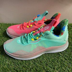 Under Armour UA Curry HOVR Splash 2 Sour Patch Shoes 3025637-600 Mens 9 NEW